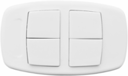 LevNet RF Wireless 902 MHz Handheld Remote Switch, White, Self-Powered