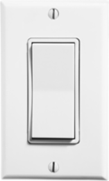 LevNet RF Wireless Decora Remote Switch, White, Self Powered, 902 MHz