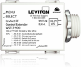 LevNet RF Control Transmitter 902 MHz, White, Threaded Mount