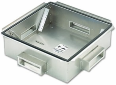 Passive Raised Floor Enclosure 2 X 2 for Patch Panels, Accommodates 8U Rack Space