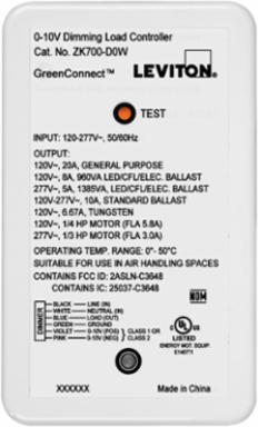 GreenConnect, Load Controller, 0-10V Dimming, Wireless Lighting Control