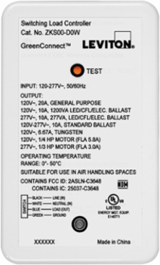 GreenConnect, Load Controller, 20A Switching, Wireless Lighting Control