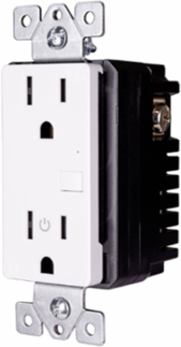 Zigbee Controlled Receptacle, 15A, Tamper-Resistant, Wireless Control
