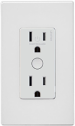 Decora Smart Z-Wave Outlet 120VAC, 15A, Tamper Resistant, with Color Change Kits
