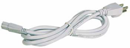 6 Foot Power Cord for LEDBAR Systems with 90° Top Connection