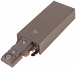 Black Live End Connector, Track Lighting Accessory, Color: Black
