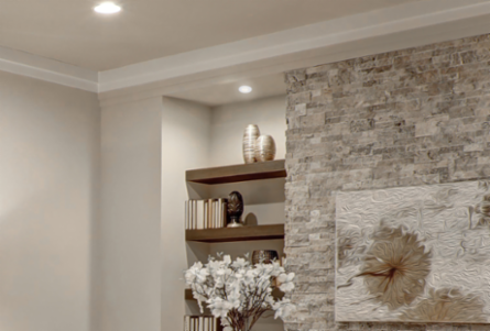 Brushed Nickel 2 Inch Round Fixed Recessed Light, 7W, 90 CRI, 27-50K CCT