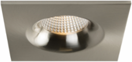 Brushed Nickel 3.5 Inch Square Fixed Recessed Light, 12W, 90 CRI