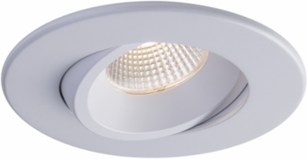 White 4 Inch Regressed Gimbal Recessed Light, 90 CRI, 27-50K CCT, 12W