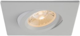 Brushed Nickel 4 Inch Square Gimbal Downlight, 90 CRI, 12W, 27-50K CCT