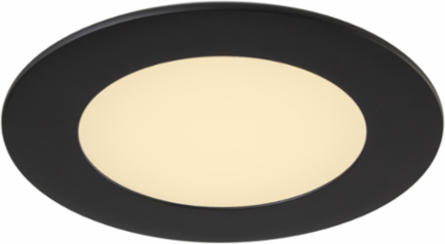 SlimLED 4 Inch Round Downlight, 90 CRI, 9W, Black, 27K CCT, 530 Lumens