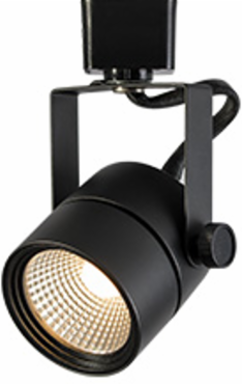Black Sora Track Fixture, 8 Watt LED, 90 CRI, 2700 K, 38° Beam Angle