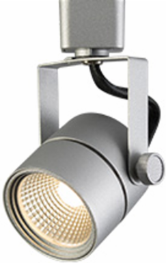 Silver Track Fixture, 8 Watt LED, 90 CRI, 3000 K CCT, 38° Beam Angle