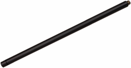 Black Track Suspension Rod 12 Inch x 3/8 Inch with Canopy and Mounting Hardware