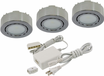 3 LED PUCK LIGHT KIT 12V, 2W