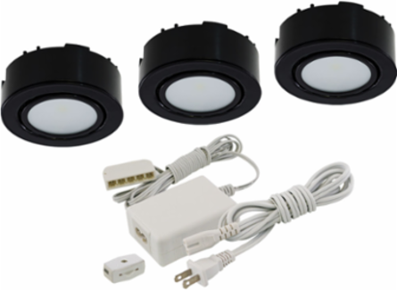 3 LED PUCK LIGHT KIT 12V, 2W