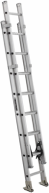16-Foot Aluminum Extension Ladder, Type IAA, 375 lb Capacity