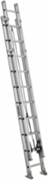 20 Foot Aluminum Extension Ladder, Type IAA, 375 lb Capacity