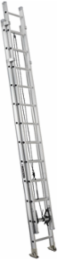 24 Foot Aluminum Extension Ladder, Type IAA, 375 lb Load Capacity