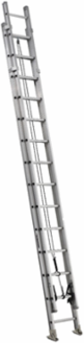 28-Foot Aluminum Extension Ladder, Type IAA, 375 lb Capacity, 28 Steps