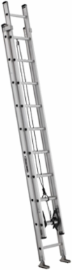 20-Foot Aluminum Extension Ladder, Type IA, 300 lb Load Capacity