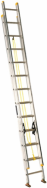 24 Foot Aluminum Extension Ladder, Type I, 250 lb Capacity, D-rung