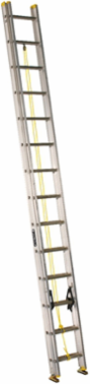 28 Foot Aluminum Extension Ladder, Type I, 250 lb Load Capacity