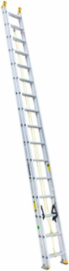32 Foot Aluminum Extension Ladder, Type I, 250 lbs Load Capacity