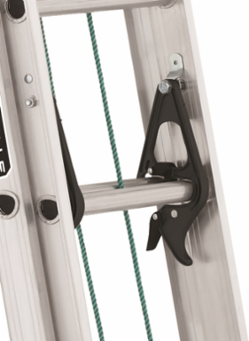 20 Foot Aluminum Extension Ladder, Type II, 225 lb Load Capacity