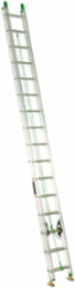 32 Foot Aluminum Extension Ladder, Type II, 225 lb Load Capacity