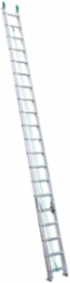 40 Foot Aluminum Extension Ladder, Type II, 225 lb Load Capacity, D-Rung
