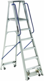 6-Foot Aluminum Mobile Platform Ladder Type IA 300 lb Load Capacity