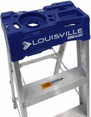 4 Foot Aluminum Step Ladder, Type I, 250 lb Load Capacity, OSHA Certified