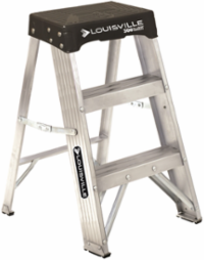 2-Foot Aluminum Step Stool, Type IA, 300 lb Load Capacity