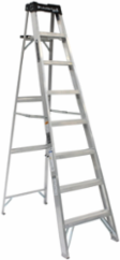 8 Foot Aluminum Step Ladder Type IA 300 lb Load Capacity