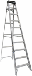 10 Foot Aluminum Step Ladder, Type IA, 300 lb Load Capacity