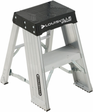 2 Foot Aluminum Step Stool, Type IAA, 375 lb Load Capacity