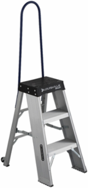 3-Foot Aluminum Step Stool, Type IAA, 375 lb Load Capacity