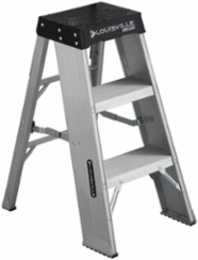 3 Foot Aluminum Step Stool, Type IAA, 375 Pound Load Capacity