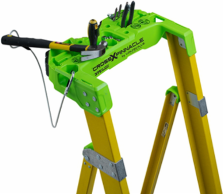 2 Foot Fiberglass Leaning Step Ladder, 375 lbs Load Capacity, Type IAA Duty Rating