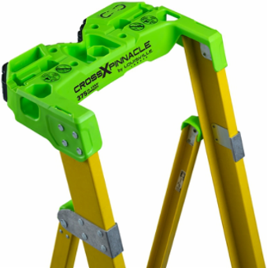2 Foot Fiberglass Leaning Step Ladder, 375 lbs Load Capacity, Type IAA Duty Rating