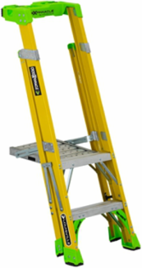 2 Foot Fiberglass Leaning Step Ladder, 375 lbs Load Capacity, Type IAA Duty Rating
