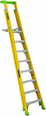 8 Foot Fiberglass Pinnacle Platform Ladder, 375 lbs Load Capacity, Type IAA