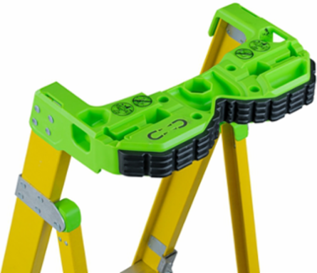 8 Foot Fiberglass Pinnacle Platform Ladder, 375 lbs Load Capacity, Type IAA