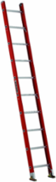 12 Foot Fiberglass Straight Ladder, Type IA, 300 lb Load Capacity