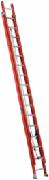 32 Foot Fiberglass Extension Ladder, Type IA, 300 lbs Load Capacity