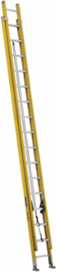 32-Foot Fiberglass Extension Ladder Type IAA 375 lb Load Capacity