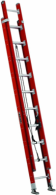 20 Foot Fiberglass Extension Ladder, Type IA, 300 Load Capacity