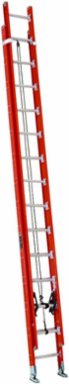 28 Foot Fiberglass Extension Ladder, Type IA, 300 lbs Load Capacity