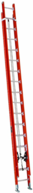 32 Foot Fiberglass Extension Ladder, Type IA, 300 lb Load Capacity, D-Rungs